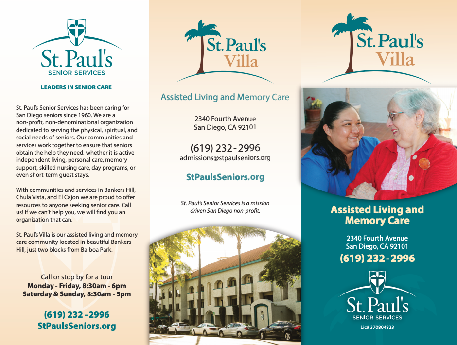 st paul memory assisted living san diego county